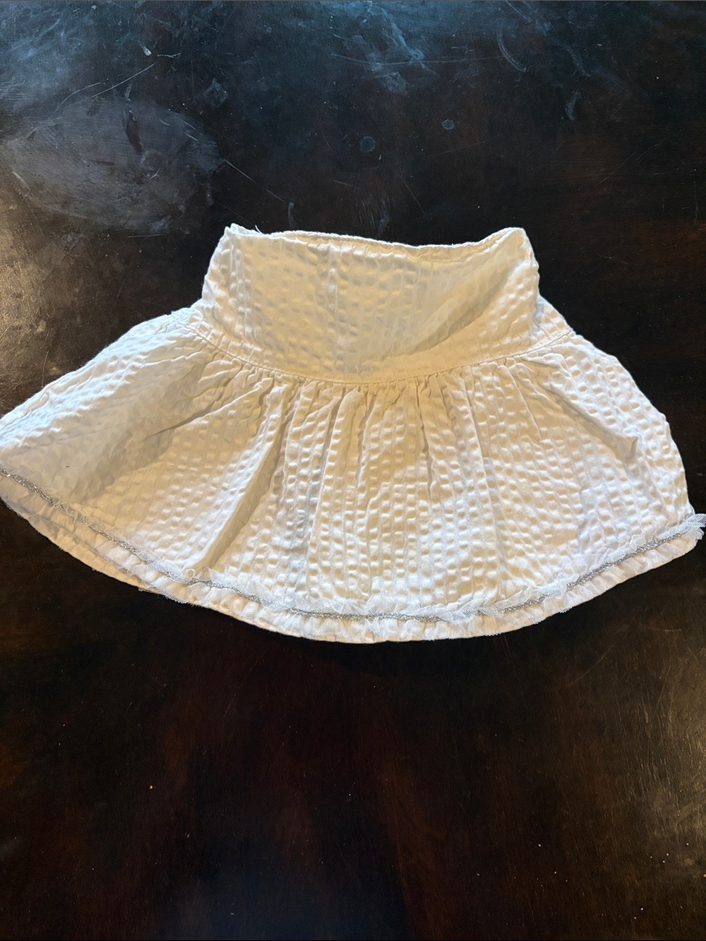 The Children's Place White Textured Girls' Skort